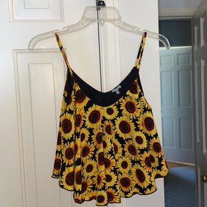 Sunflower crop top